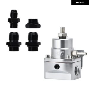 AN8 ブースト付き高 EFI 圧力燃料レギュレータ -8AN 8/8/6 燃料圧力レギュレータ ゲージ付き JR7855 - without oil gauge2