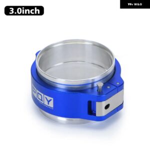 アルミ HD V バンドクランプ + フランジ システム アセンブリ 3.0/2.5/3.5インチ ラジエーター ホースターボダンプ パイプ 用 - 3inch PQY logo3
