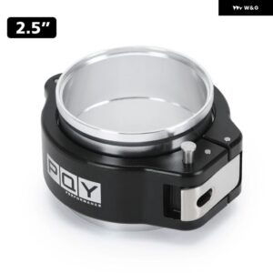 アルミ HD V バンドクランプ + フランジ システム アセンブリ 3.0/2.5/3.5インチ ラジエーター ホースターボダンプ パイプ 用 - 2.5inch PQY logo