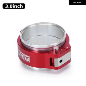 HD V バンドクランプ + フランジ システム アセンブリ 3.0/2.5/3.5インチ ラジエーター インタークーラーホースウエストゲートフランジターボダンプ パイプ - 3inch PQY logo2