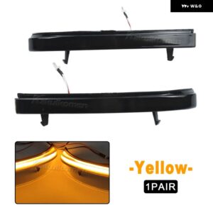 カー スタイリング ダイナミック LED ウィンカーウインカーランプ LADA プリオラ 2170 黄/青黄サイド ミラー インジケータライト - Yellow