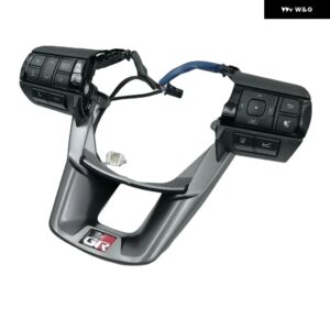 オートアクセサリーハイラックス REVO 2016-2023 ステアリングホイール カバー トリム カバー 部品 - grey with key