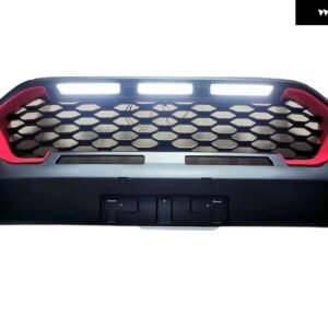 フロント レーシンググリル レンジャー T7 XL XLT MK3 WILDTRAK グリル レンジャー T7 2015-2017 ピックアップ車に適合 - red black white led