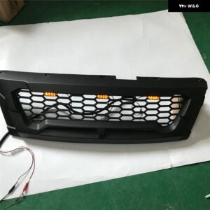 マットブラックフロント レーシンググリル グリル フロント バンパー マスクカバー フィット DMAX D-MAX 2016-2018 2012-2015 グリル 自動車 外装 カバー - LED 2016-20