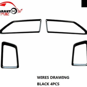 8ピース ステンレス ステル インテリア 窓プレートカバー インテリア ボタン パネル カバー エベレスト EMDEAVOUR 2016 2017 - WIRES DRAWING 4PCS A