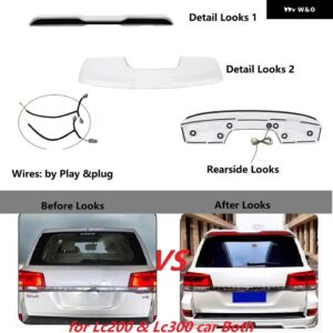 自動 LED リア スポイラー ランド クルーザー LC200 LC300 2009-2021 2022-2025 リア スポイラー オートアクセサリー - LC200 1