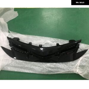 カローラグリル カローラ 2017 2018 2019 レーシンググリル フロント バンパー メッシュカバー グリル トリム - Glossy Black