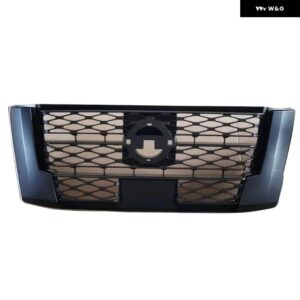 NP300 用フロントグリル ナバラ NP300 PRO-4X 2021 2022 レーシンググリル フロント バンパー グリル カバー グリル メッシュライト - only black grill