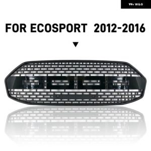 ECOSPORT グリル ECOSPORT 2012-16 レーシンググリル フロント バンパー グリル フロントグリル - black