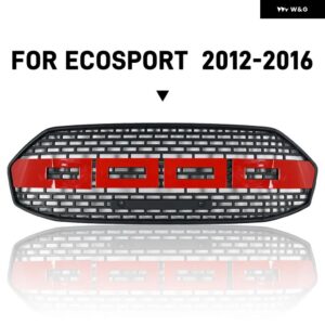 ECOSPORT グリル ECOSPORT 2012-16 レーシンググリル フロント バンパー グリル フロントグリル - Red