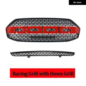 ECOSPORT グリル ECOSPORT 2012-16 レーシンググリル フロント バンパー グリル フロントグリル - Red with down grill