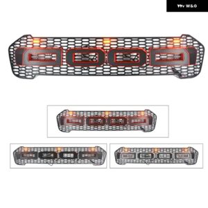 フロント レーシンググリル メッシュマスク バンパー カバー レンジャー T8 XL XLT XLS WILDTRACK ラリアット 2015-2018-21 車用 - Red