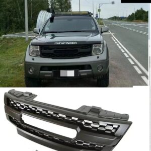 フロント ABS グリル フロンティアパスファインダー 2005 2006 2007 2008 グリル フロント バンパー メッシュマスクカバー 自動車アクセサリー - 0508 No Led