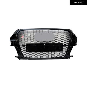 レーシンググリル Q3 グリル Q3 SQ3 2013 2014 2015 自動グリル フロント バンパー メッシュカバー グリル トリム - Style 1