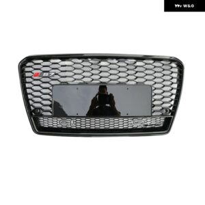 A7 用 レーシンググリル A7 S7 2009-15 ABS 自動フロントグリル フロント バンパー メッシュカバー グリル - Style 1