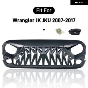 ラングラー レーシンググリル JK JKU 2007 2008 2009 2010 2012-17 フロントグリル メッシュ バンパー グリル - F
