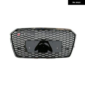 A7 レーシンググリル A7 S7 2016-19 自動グリル フロント バンパー メッシュフロントグリル カバー グリル - Style 3