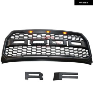 F150 グリル 用に F-150 2015 2016 2017 LED ライトフロント バンパー グリル メッシュカバー フロントグリル レーシンググリル - Style 2