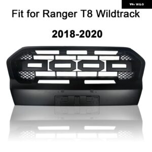 レンジャー T8 PX MKIII MK3 WILDTRAK ピックアップ トラック 2018 2019 2020 フロント バンパー メッシュ レーシンググリル - no light