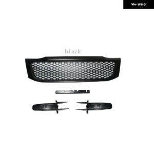 ハイラックス用フロントグリル ハイラックス VIGO 2012 2013 2014 グリル カバー フロント レーシンググリル グリル フロント バンパー トリム カバー - black