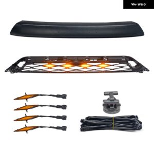 4 ランナー用にフロント バンパー グリル 4 ランナー 4 ランナー 2021 オートカバー フロント レーシンググリル グリル メッシュ バンパー グリル - With Light