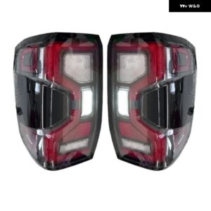 リアテールランプレンジャー T9 2023 2024 LED リア テールライト ライトウィンカーブレーキライト自動車 ACCESSOIES - red black