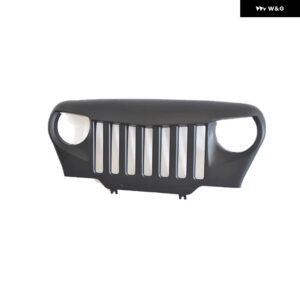 JK TJ フロントグリル ラングラー TJ JK JKU 1997-2017 フロント レーシンググリル アッパー バンパー グリル メッシュカバー グリル - TJ 1997-2006