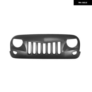 JK TJ フロントグリル ラングラー TJ JK JKU 1997-2017 フロント レーシンググリル アッパー バンパー グリル メッシュカバー グリル - JK 2007-2017