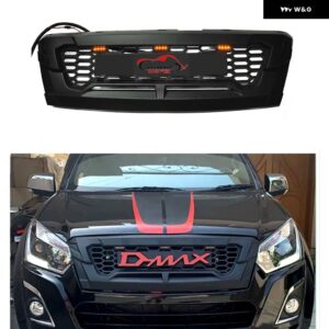 D-MAX グリル メッシュ DMAX D MAX 2016-19 フロント バンパー グリル メッシュカバー レーシンググリル グリル トリム - D-MAX logo