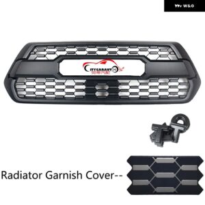タコマ レーシンググリル 用にタコマ 2016-21 フロント バンパー グリル トリム フロントグリル メッシュ - no light Radiator