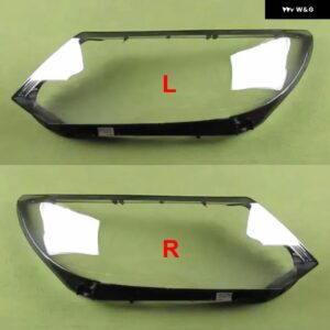 VW ティグアン 2013-17 ハロゲン ヘッドランプ カバー ク リア ヘッドライト シェルマスクレンズ プレキシガラス - 2PCS Left and Right