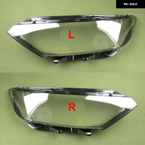 VW MAGOTAN/ パサート B8 2016 2017 2018 LED フロント ヘッドランプ ク リア ランプシェル ヘッドライト カバー レンズ プレキシガラス - 2PCS Left and Right