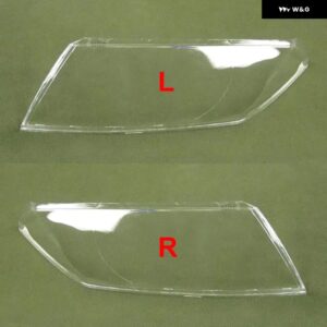 シュコダ オクタヴィア 2007 2008 2009 ヘッドライト カバー ヘッドランプ シェルクリア プラスチック プレキシガラス交換レンズ - 2PCS Left and Right