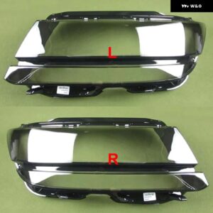 VW ティグアン L 2017-20 LED ヘッドランプ カバー ク リア ヘッドライト シェルプレキシガラス交換レンズ - 2PCS Left and Right