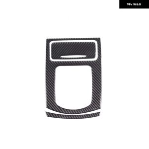 インフィニティ G25 G27 G37 2007-2013 ソフトカーボンカーセンター コントロール シフト パネル フレーム カバー トリム ステッカー カーアクセサリー - Carbon Fiber2