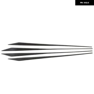 インフィニティ Q50 Q50L 2015-2022 ソフトカーボン車内ドア トリム ステッカー インテリア カーアクセサリー - Carbon Fiber2