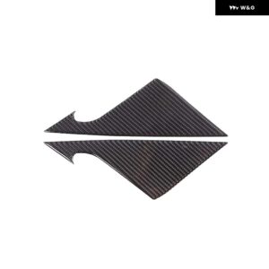 インフィニティ G25 G35 G37 2007-2013 ソフトカーボンバック ミラー サイドトライアングルカバー ステッカー カーアクセサリー - carbon fiber