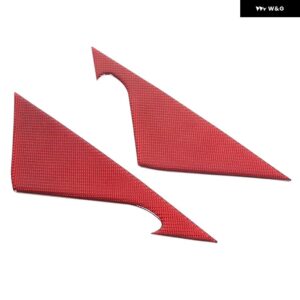 インフィニティ G25 G35 G37 2007-2013 ソフトカーボンバック ミラー サイドトライアングルカバー ステッカー カーアクセサリー - Carbon Fiber2