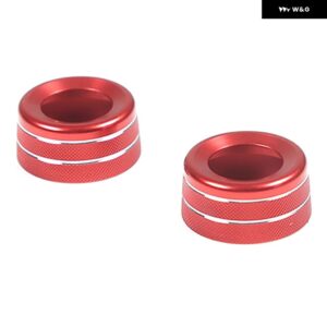 インフィニティ G25 G27 G37 2007-2013 合金 カーシート加熱ノブリングカバー トリム ステッカー カーアクセサリー - red