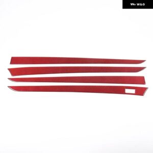 インフィニティ G25 G35 G37 2007-2013 ソフトカーボン車内ドア パネル カバー トリム ステッカー カーアクセサリー - Carbon Fiber2