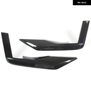 キャデラック エスカレード 2021-23 ABS カーボンフロント デイタイム ランニングライト アンダーカバー トリム ステッカー カーアクセサリー - Carbon Fiber