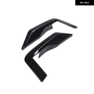 キャデラック エスカレード 2021-23 ABS カーボンフロント デイタイム ランニングライト アンダーカバー トリム ステッカー カーアクセサリー - black