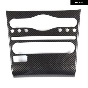 インフィニティ G25 G37 2007-2013 ABS カーボンカー エアコン パネル トリム カバー インテリア カーアクセサリー LHD - carbon fiber