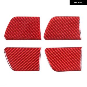 インフィニティ G25 G35 G37 2007-2013 ソフトカーボン車インナードアボウルフレーム カバー ステッカー カーアクセサリー - carbon fiber