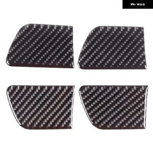 インフィニティ G25 G35 G37 2007-2013 ソフトカーボン車インナードアボウルフレーム カバー ステッカー カーアクセサリー - Carbon Fiber2