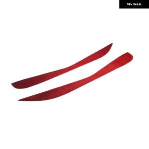 コルベット C8 スティングレイ Z51 Z06 2020-2023 ソフトカーボン車内側ドア抗キック パネル 飾る インテリア カーアクセサリー - Carbon Fiber(Red)