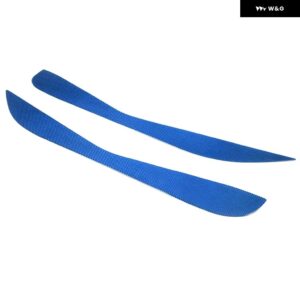 コルベット C8 スティングレイ Z51 Z06 2020-2023 ソフトカーボン車内側ドア抗キック パネル 飾る インテリア カーアクセサリー - Carbon Fiber(Blue)