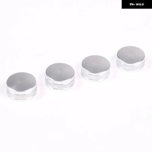 インフィニティ G25 G27 G37 2007-2013 合金 カー エアコン ボリュームノブリングカバー トリム カーアクセサリー - Silver