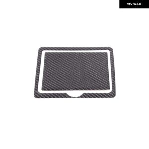 インフィニティ G25 G27 G37 2007-2013 ソフトカーボン後列隠しスイッチ パネル カバー トリム ステッカー カーアクセサリー - carbon fiber