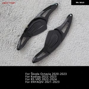 カーボン シフト ピック シュコダ オクタビアコディアック RS VRS ENYAQIV - Black 2pcs